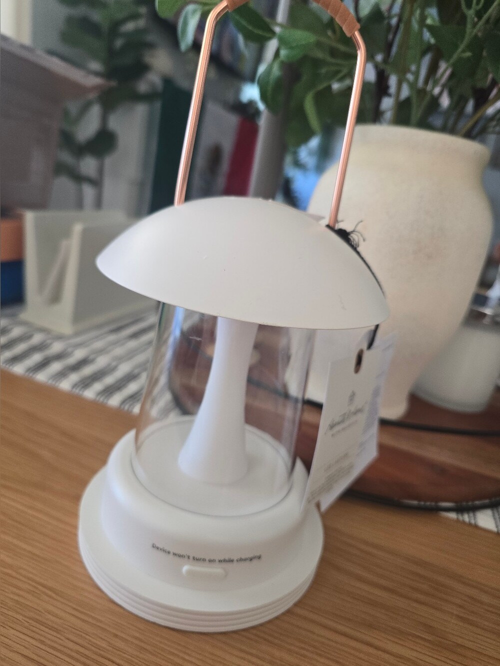 Hearth & Hand White Mushroom Lantern - Home Accents
